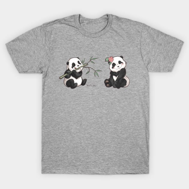 Mili Fay’s Baby Pandas T-Shirt by Mili Fay Art